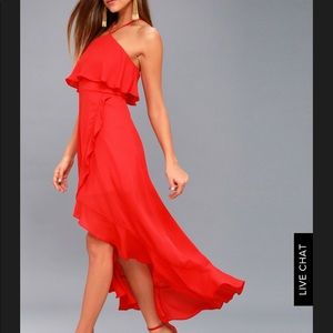 Red High-Low Dress